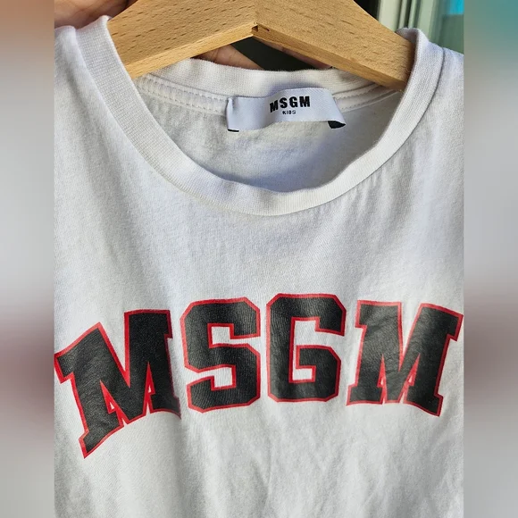 MSGM Kids logo-print short-sleeved T-shirt 6Y UNISEX BOY AND GIRL - Picture 3 of 5